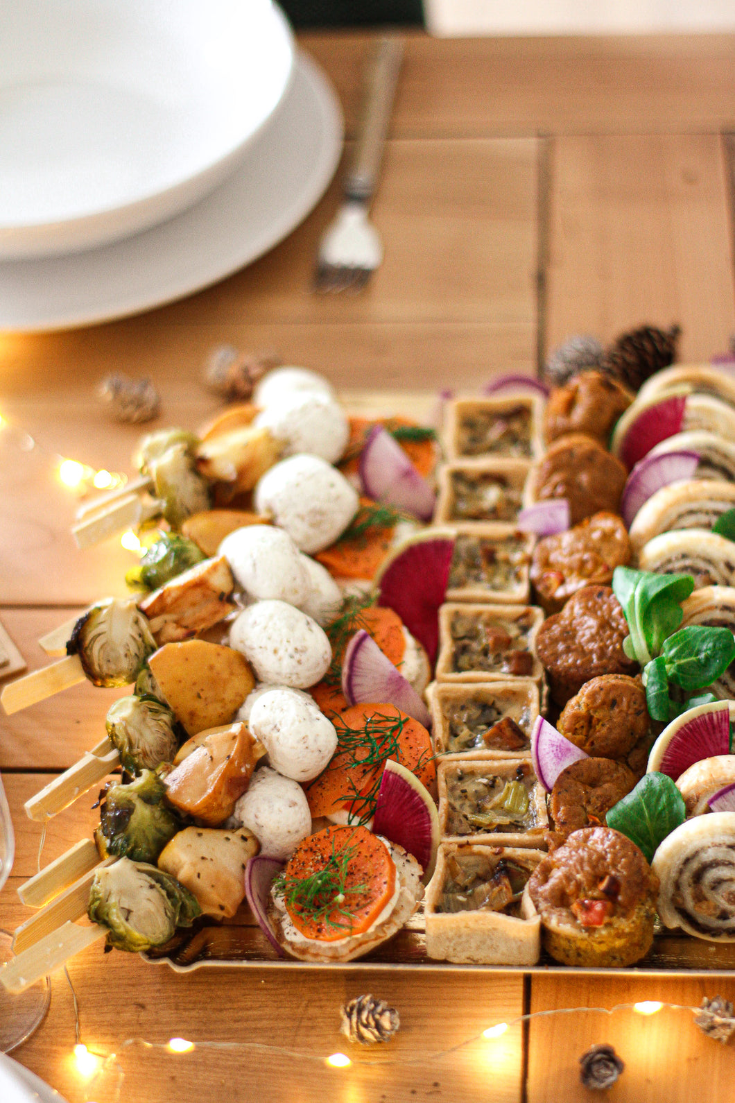 Le plateau de bouchées salées